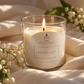 Alchimia Velvet Lily accesa con stoppino in cotone e mughetto.