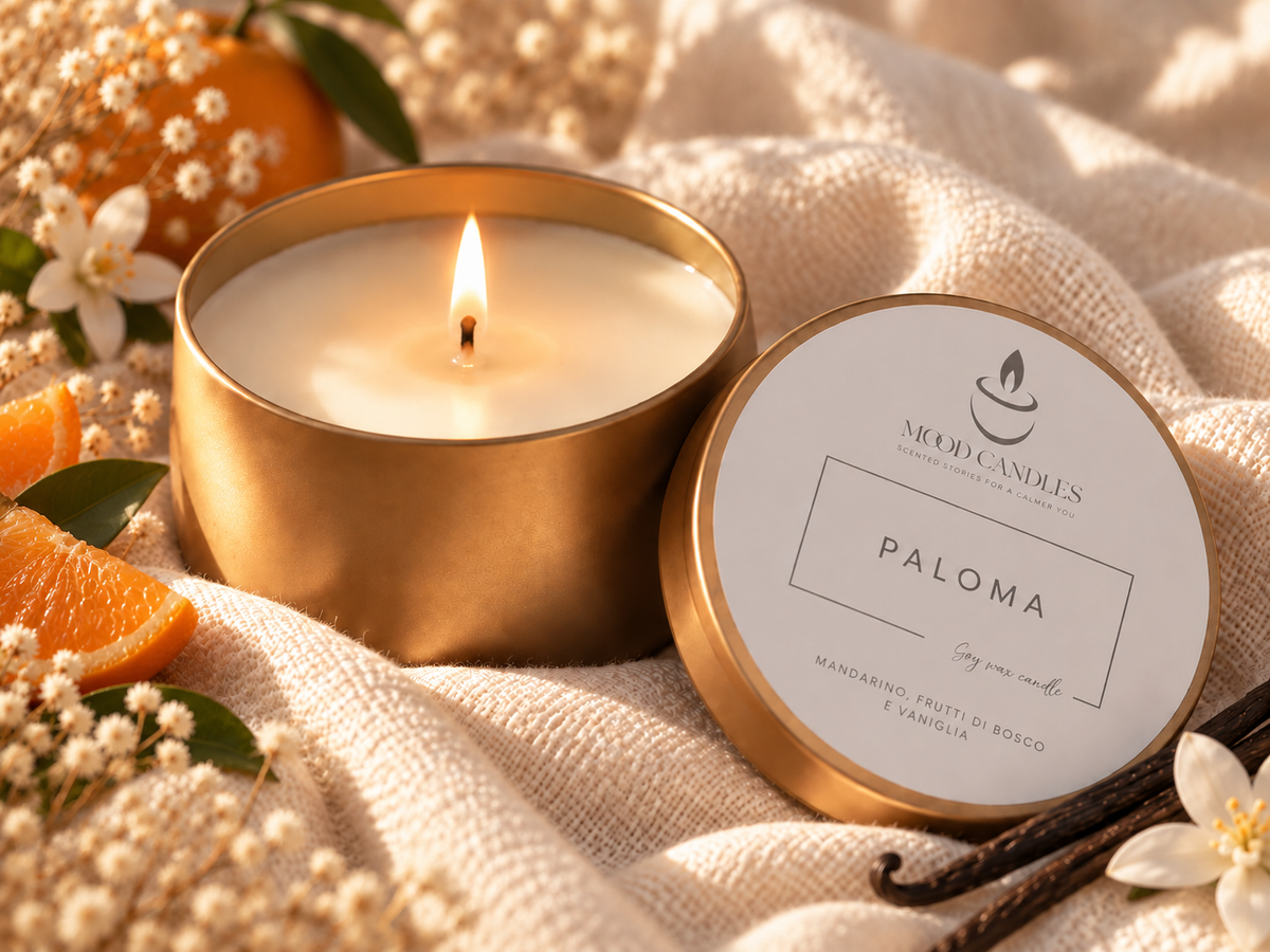Aurea Paloma accesa, atmosfera elegante e avvolgente.