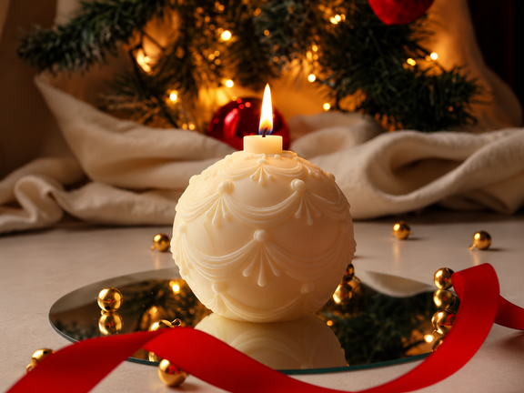 Biancaneve Mood Candles accesa - atmosfera natalizia