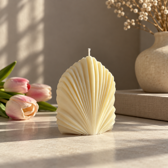 Voluta Design, inquadratura più ampia con fiori secchi.