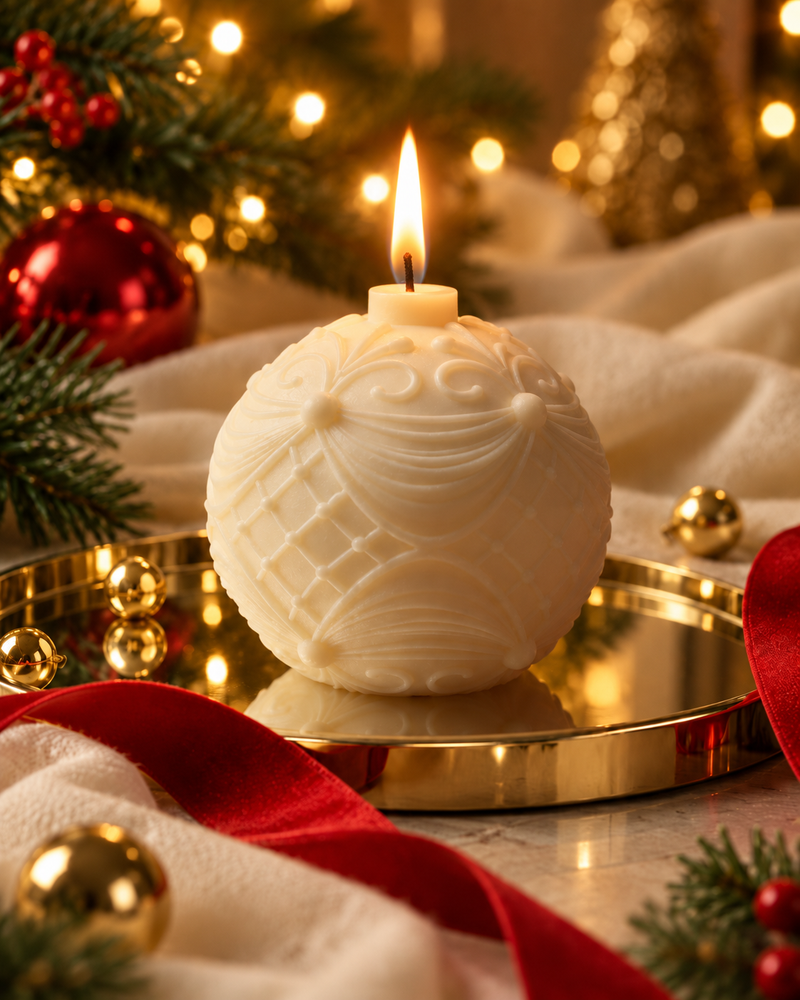 Luce di Cristallo Mood Candles accesa - Natale 2026