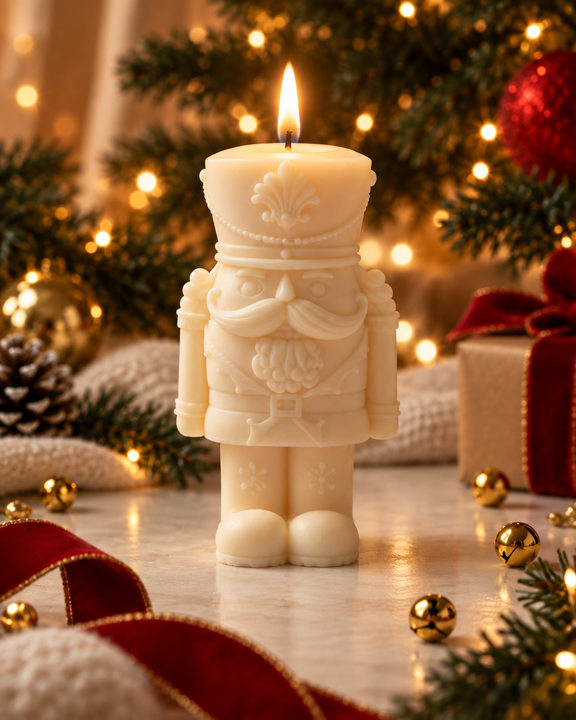 Schiaccianoci Mood Candles acceso - Natale 2026